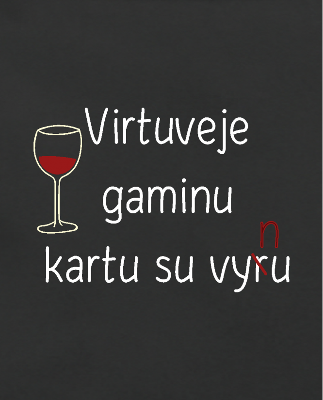 Virtuvėje gaminu kartu su vynu